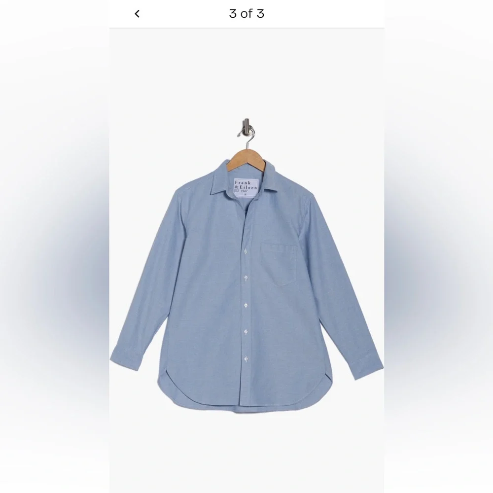 Frank & Eileen Light Blue Long-Sleeve Button-Up Shirt - Picture 3 of 3